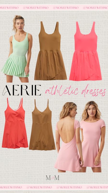 Check out the Aerie athletic dresses featuring built-in shorts, available in different colors!

Workout Outfit
Athleisure
Athletic Wear
Active Wear
Moreewithmo

#LTKActive #LTKFitness #LTKFindsUnder100