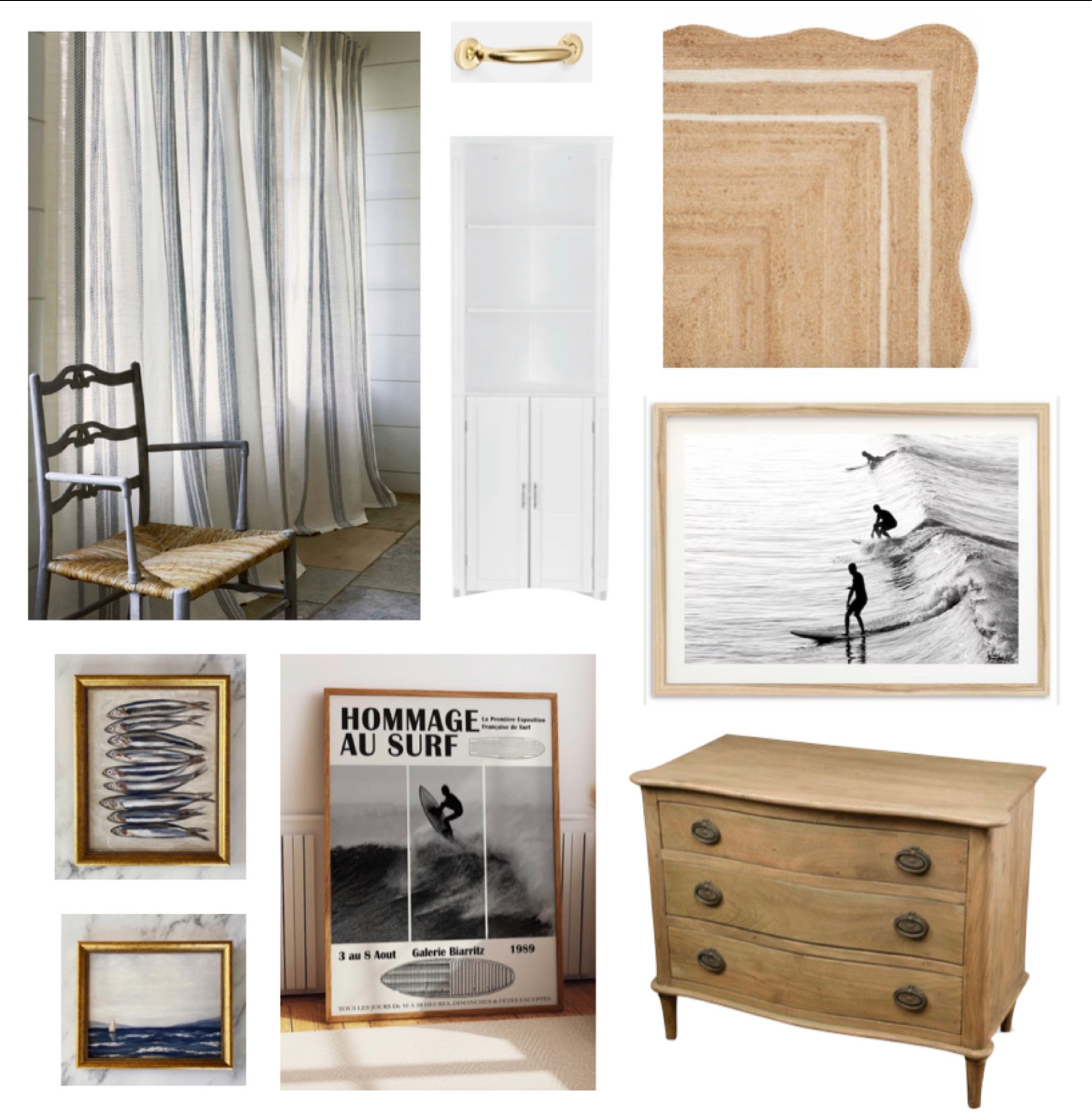 A blue and white Nursery. Leaning into some surf elements.using antiques, vintage artwork, a variety of textures, updated hardware and an assortment of linens for an elevated feel.  

#LTKeurope #LTKhome