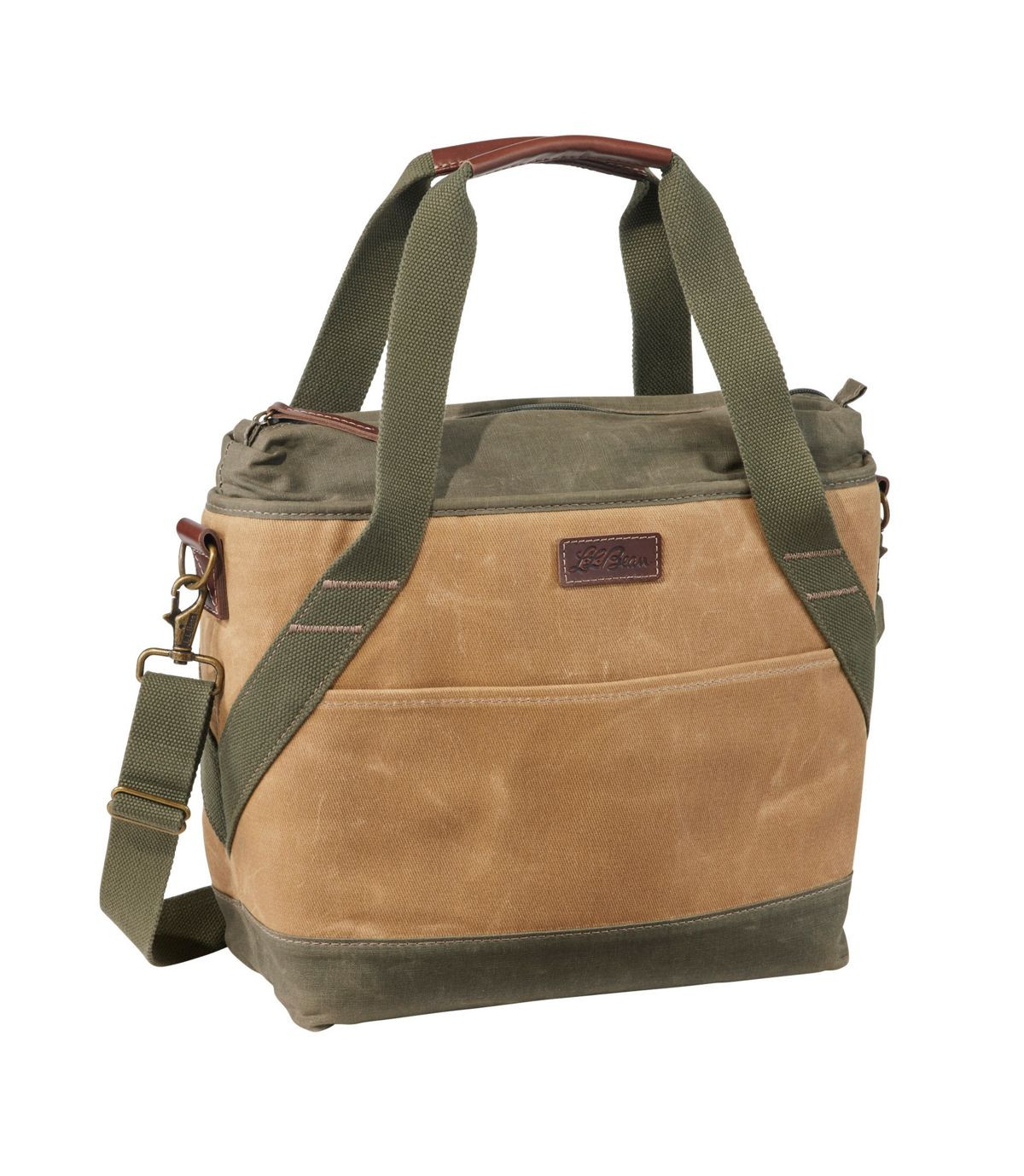 Insulated Waxed-Canvas Tote, Medium | Tote Bags at L.L.Bean | L.L. Bean