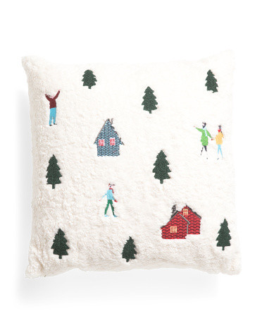 20x20 Embroidered Cushion Pillow | TJ Maxx