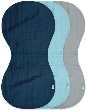 green sprouts Muslin Burp Cloths made from Organic Cotton | 4 absorbent layers protect from sniff... | Amazon (US)