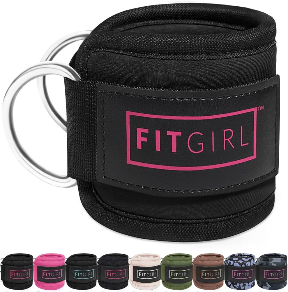 FITGIRL - Ankle Strap for Cable Exercise Machines, Work Out Cuff Attachment for Home & Gym, Glute... | Amazon (US)