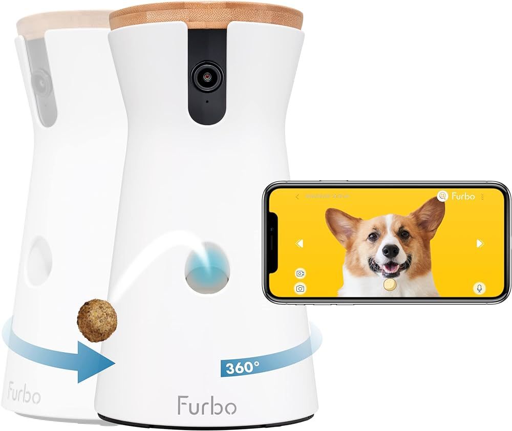 Furbo 360° Dog Camera: [New] Rotating 360° View Wide-Angle Pet Camera with Treat Tossing, Color... | Amazon (US)