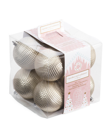 8pc 80mm Champagne Scale Ornaments | Pillows & Decor | Marshalls | Marshalls