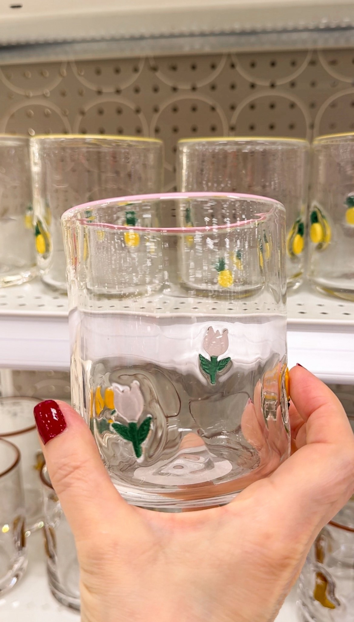 Tulip glass cup 🌷 Spring aesthetic glassware perfect for iced coffee and daily use. Cute, simple, and functional.

#LTKHome #LTKSeasonal #LTKMothersDay