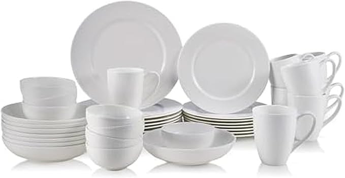 Mikasa Annabelle Bone China 40-Piece Dinnerware Set, Service for 8, Lightweight and Chip-Resistan... | Amazon (US)