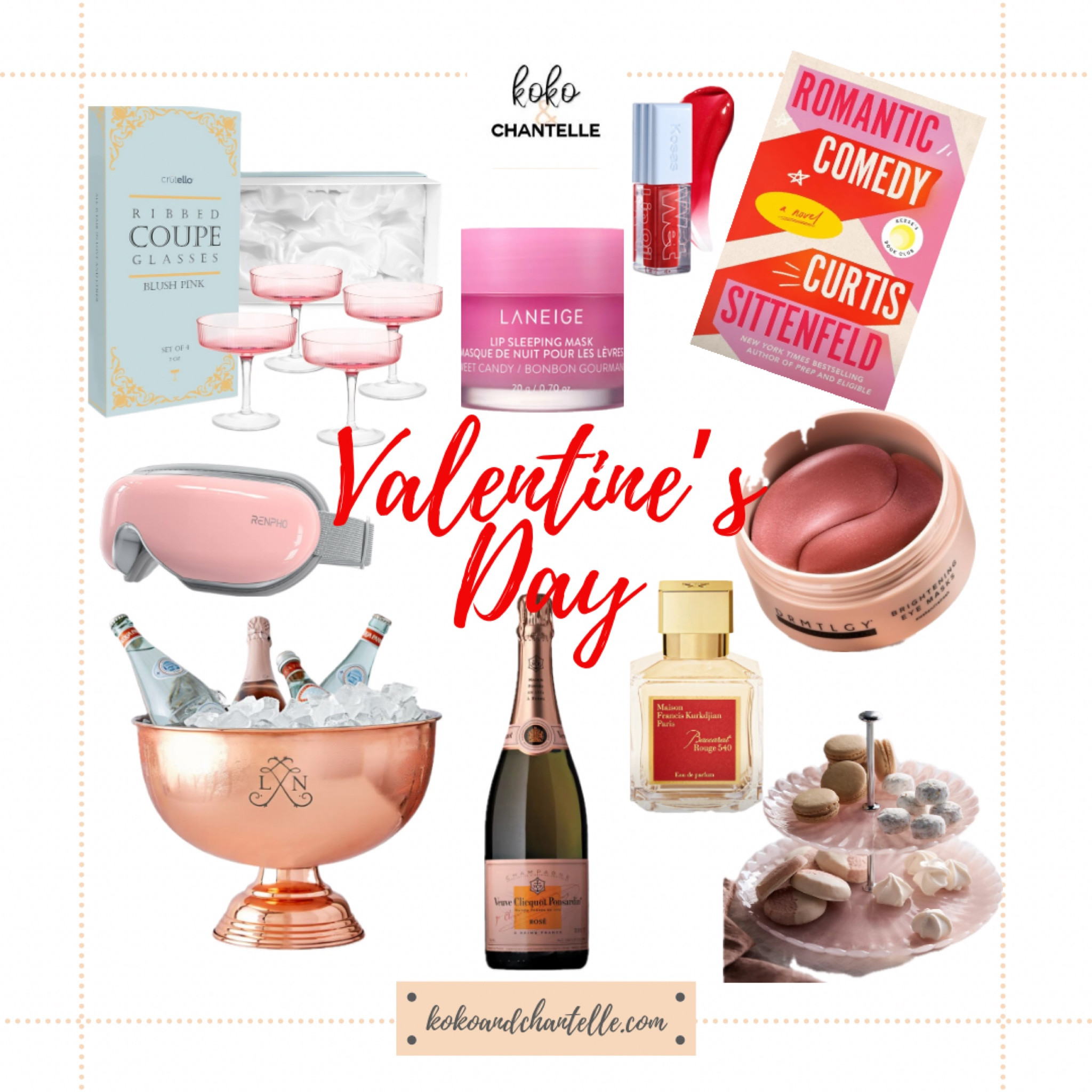 More Valentine’s Day treats
Veuve clicot 
Coupe glasses
Best romance book
Eye masks
Eye massager
Laneigeip mask
Baccarat perfume 
Celebration bowl
Kosas gloss

#LTKSeasonal #LTKbeauty #LTKfindsunder100
