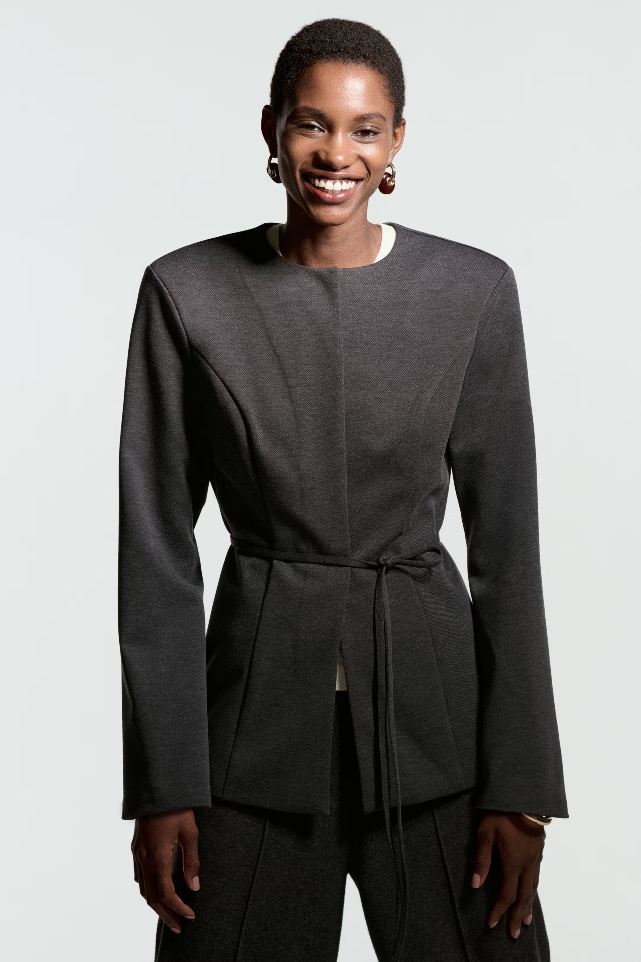 Ponte Blazer with Belt | H&M (US + CA)