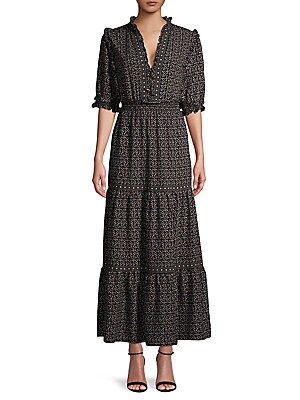 Printed Tiered Maxi Dress | Lord & Taylor