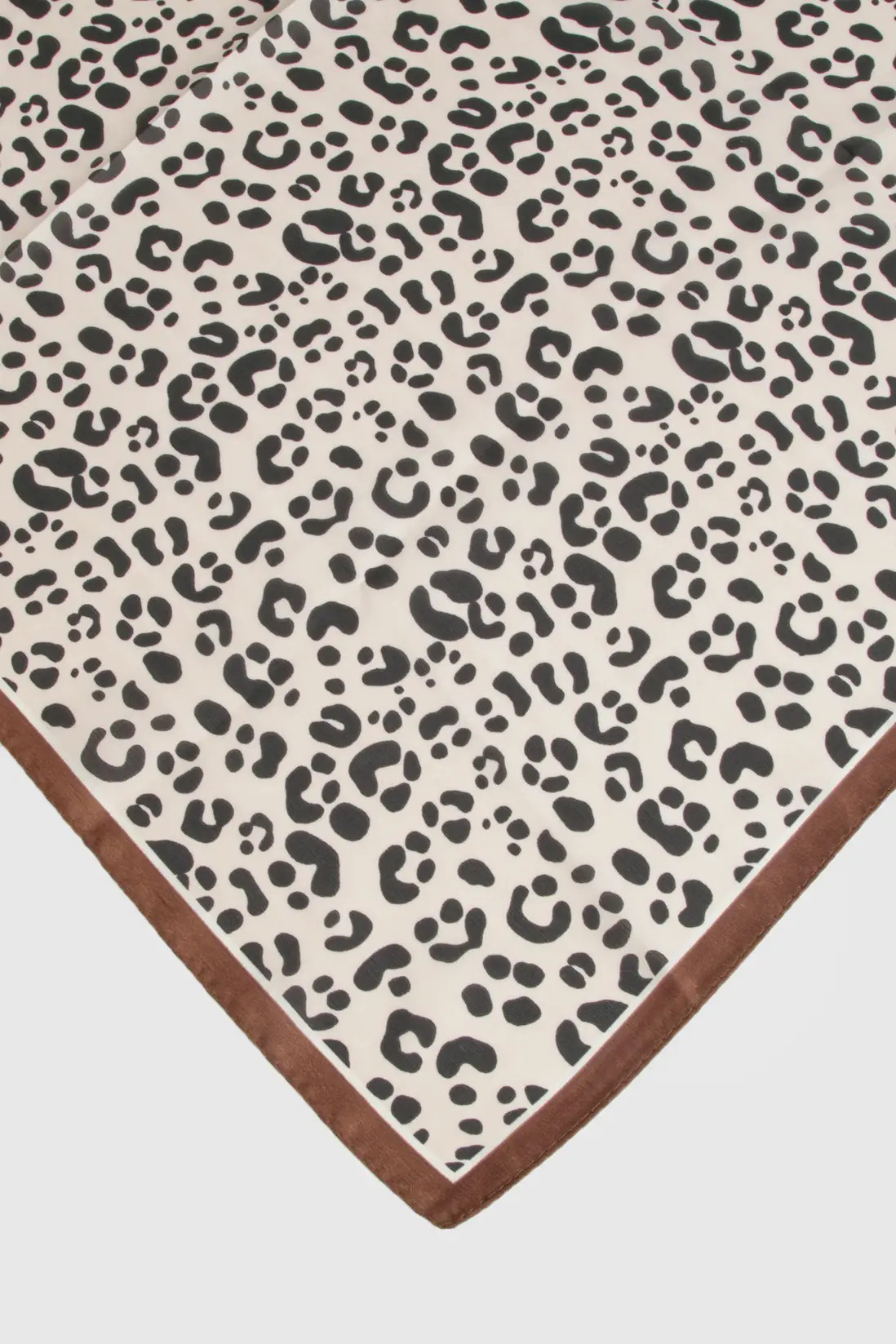 Satin Leopard Print Neckerchief Scarf | Boohoo.com (UK & IE)