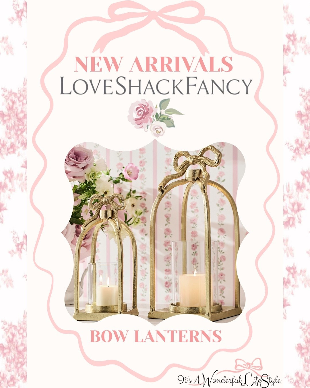 New LoveShackFancy Bow Lanterns

#LTKHome #LTKFindsUnder100 #LTKFindsUnder50