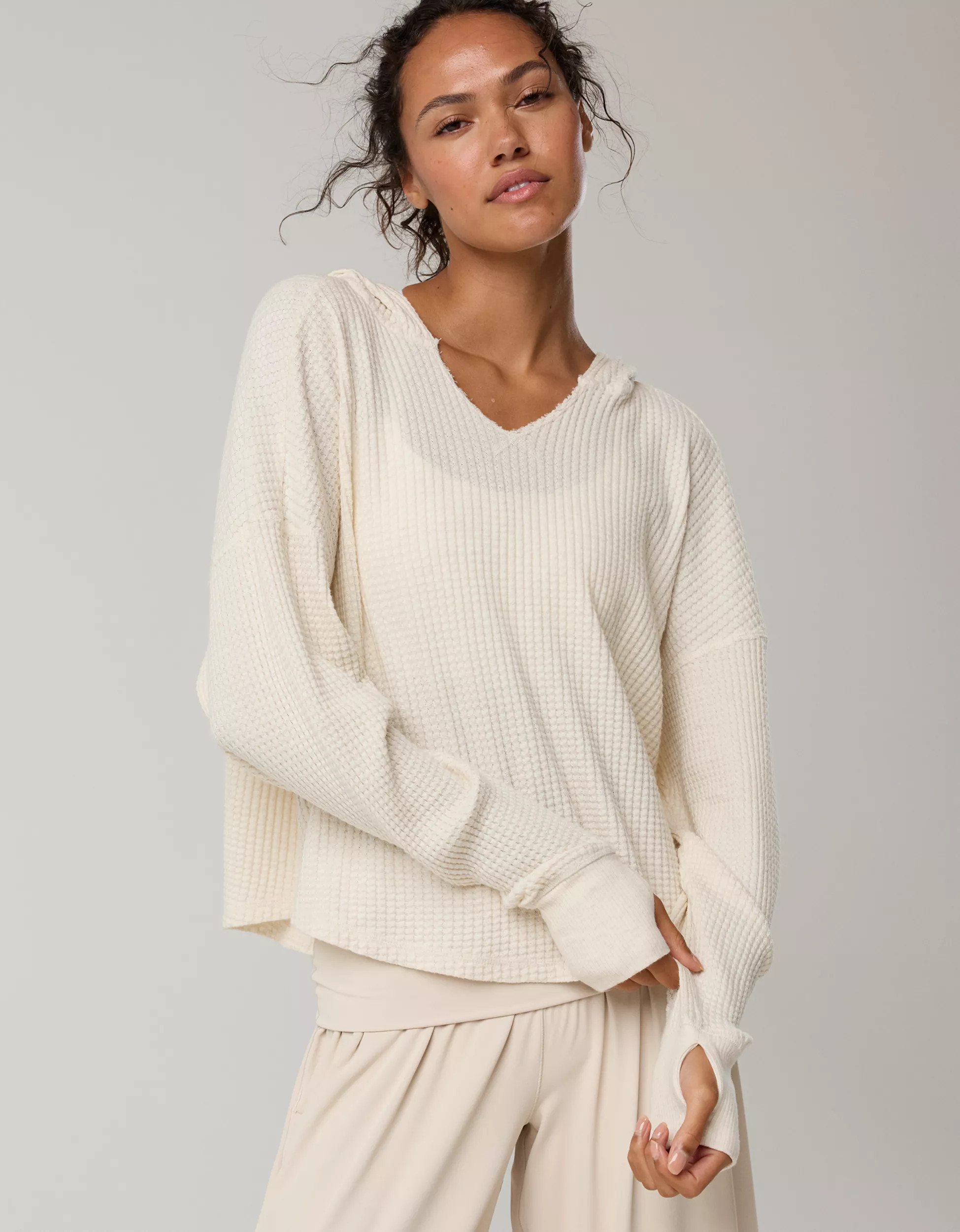 OFFLINE By Aerie Wow! Waffle Hoodie | Aerie