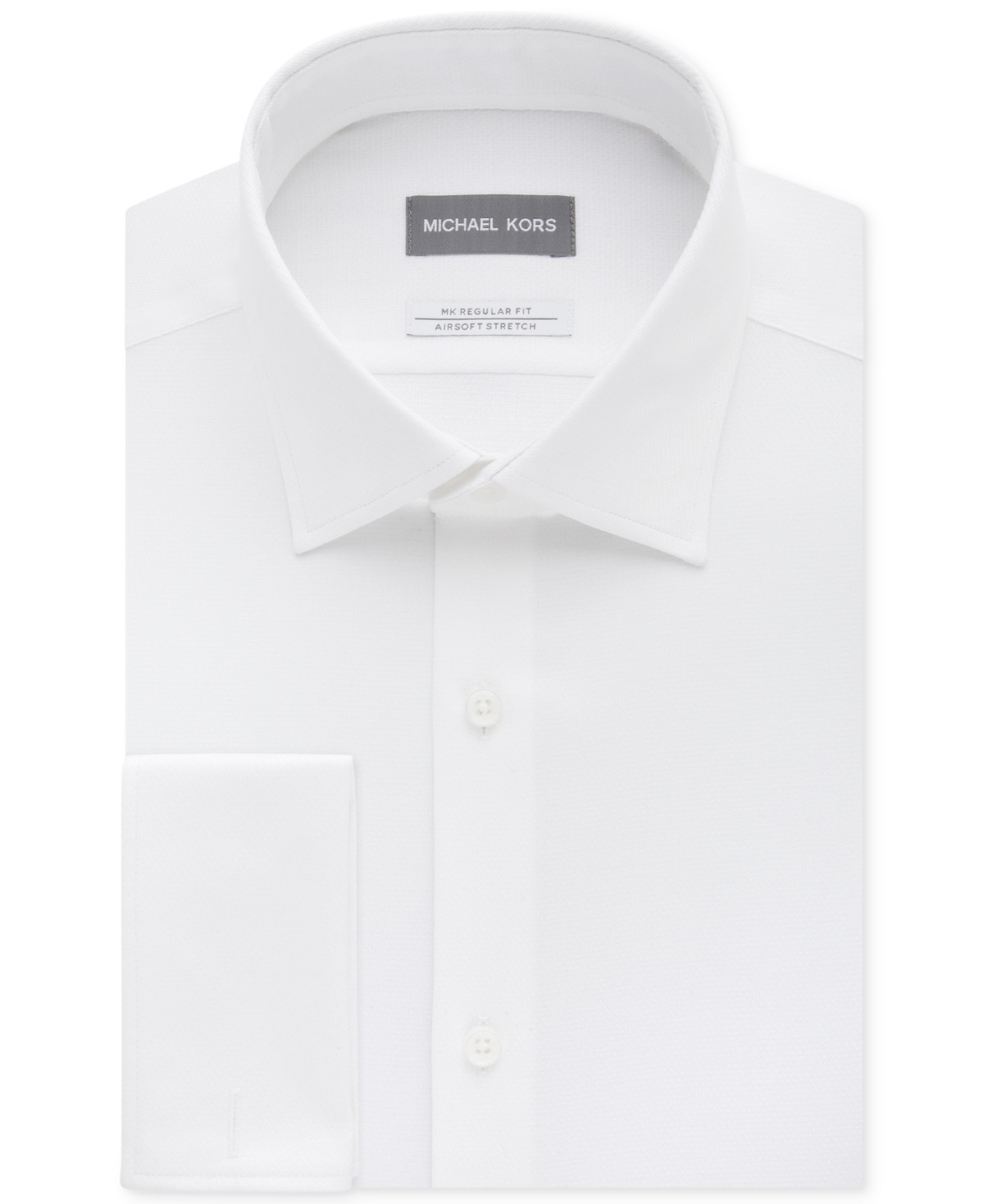 Regular Fit Airsoft Non-Iron Performance French Cuff Dress Shirt - White | Macy's Canada