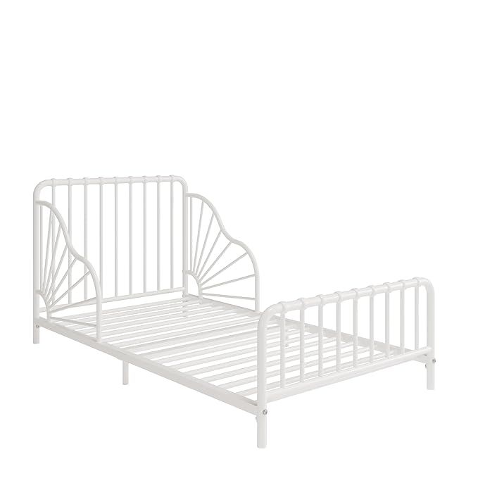 Little Seeds Quinn Metal Toddler Bed, Cribs, Off White | Amazon (US)