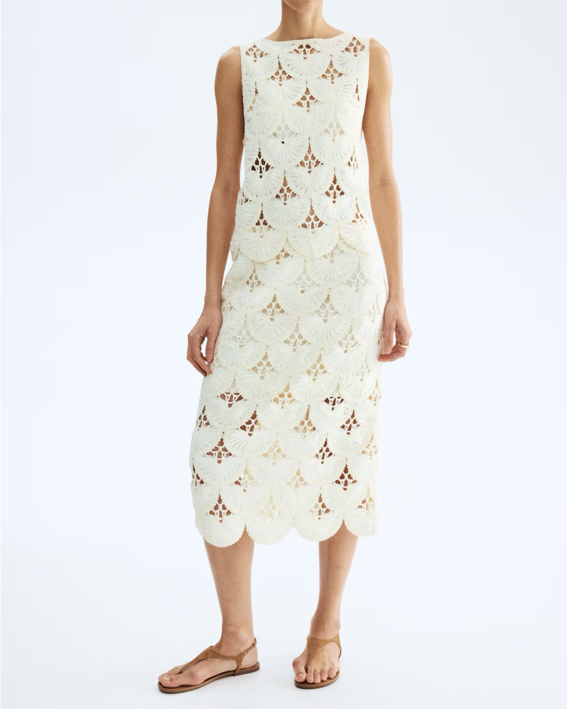 Ivory crochet tank top and midi skirt matching set 

#LTKSeasonal