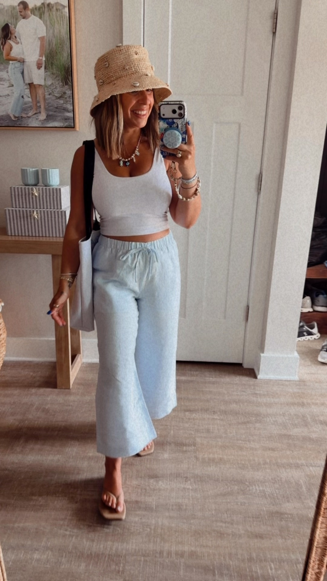 Today’s summer Sunday outfit 
Small in pants

#LTKootd #LTKSaleAlert #LTKPetite