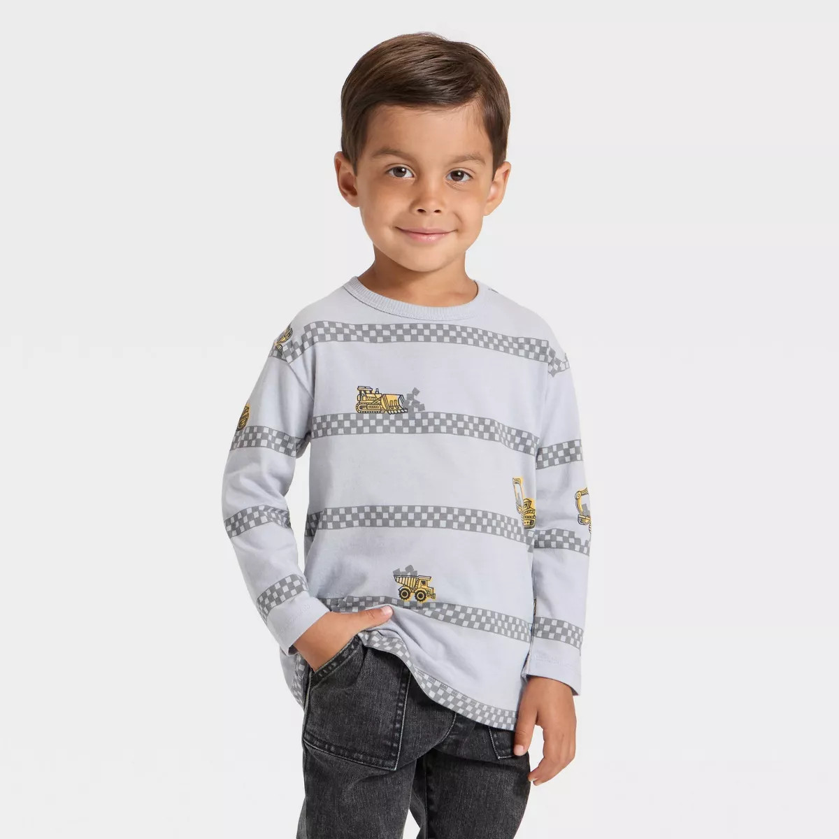 Toddler Boys' Long Sleeve Relaxed T-Shirt - Cat & Jack™ | Target