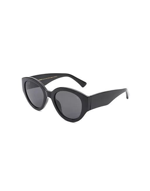 A.Kjaerbede Big Winnie round cat eye sunglasses in black | ASOS | ASOS (Global)
