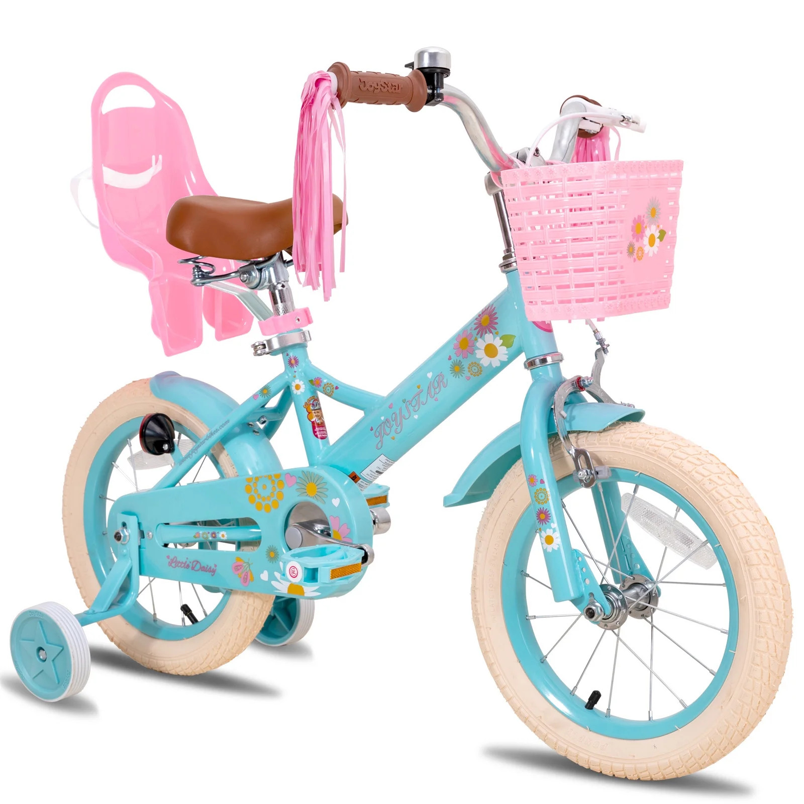 JOYSTAR Little Daisy 14 Inch Kids Bike for 3 4 5 Years Girls with Handbrake Children Princess Bic... | Walmart (US)