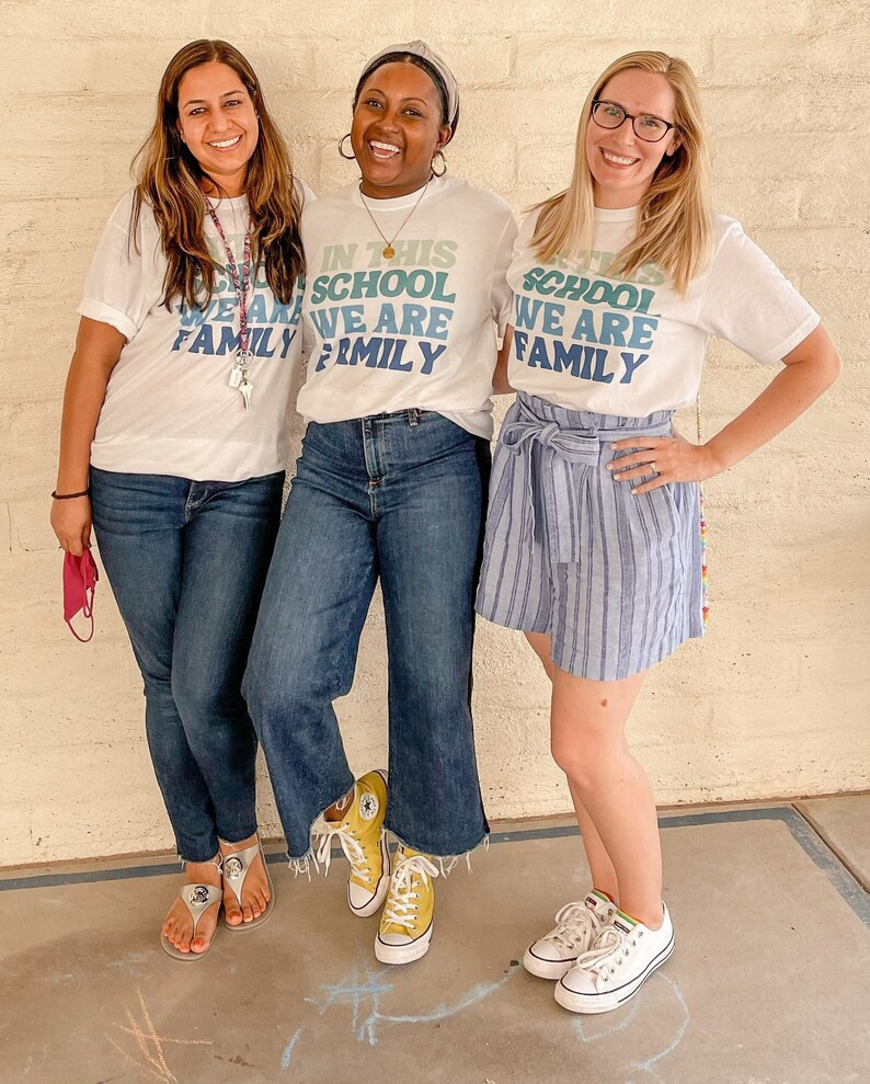 In This School We Are Family | Teacher Shirt | Team Teacher Shirt | Etsy (US)