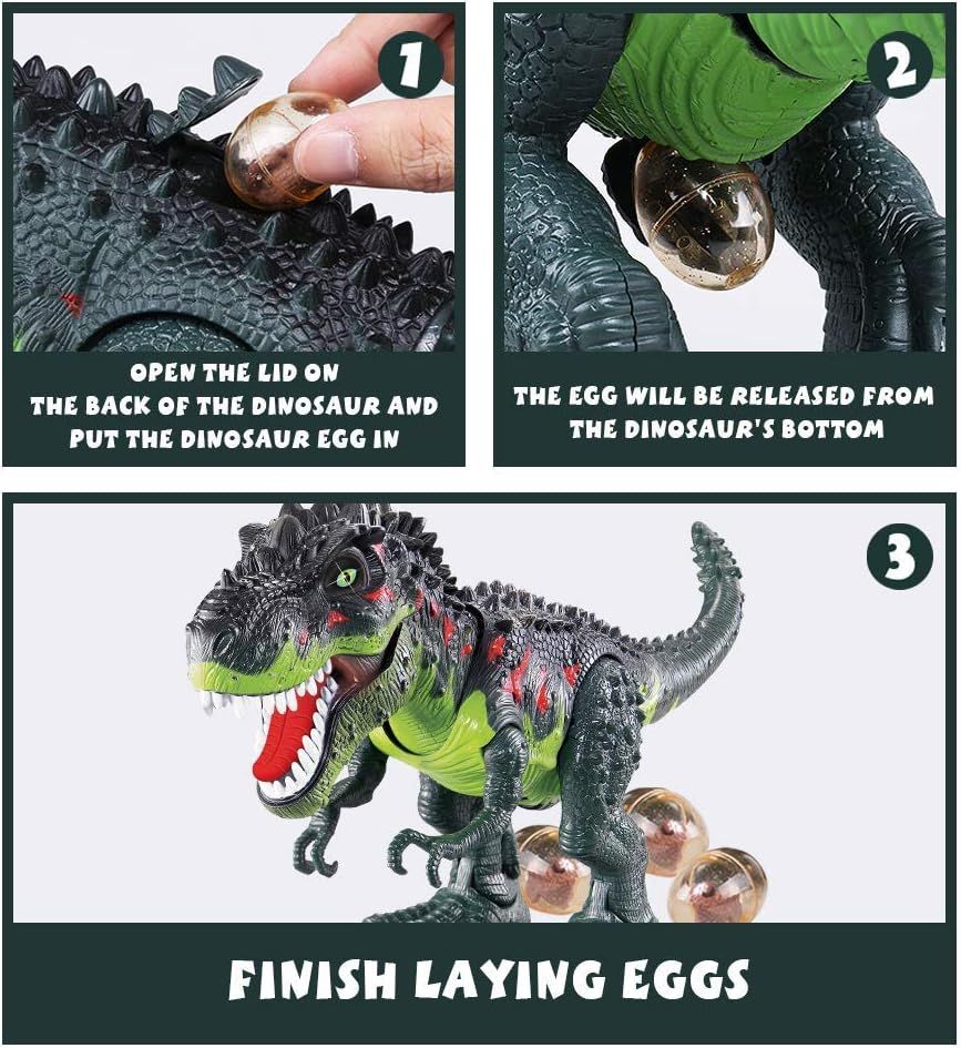Electronic Walking Dinosaur T-Rex with Simulated Flame Spray Fire Breathing, Water Mist Spray, La... | Amazon (US)