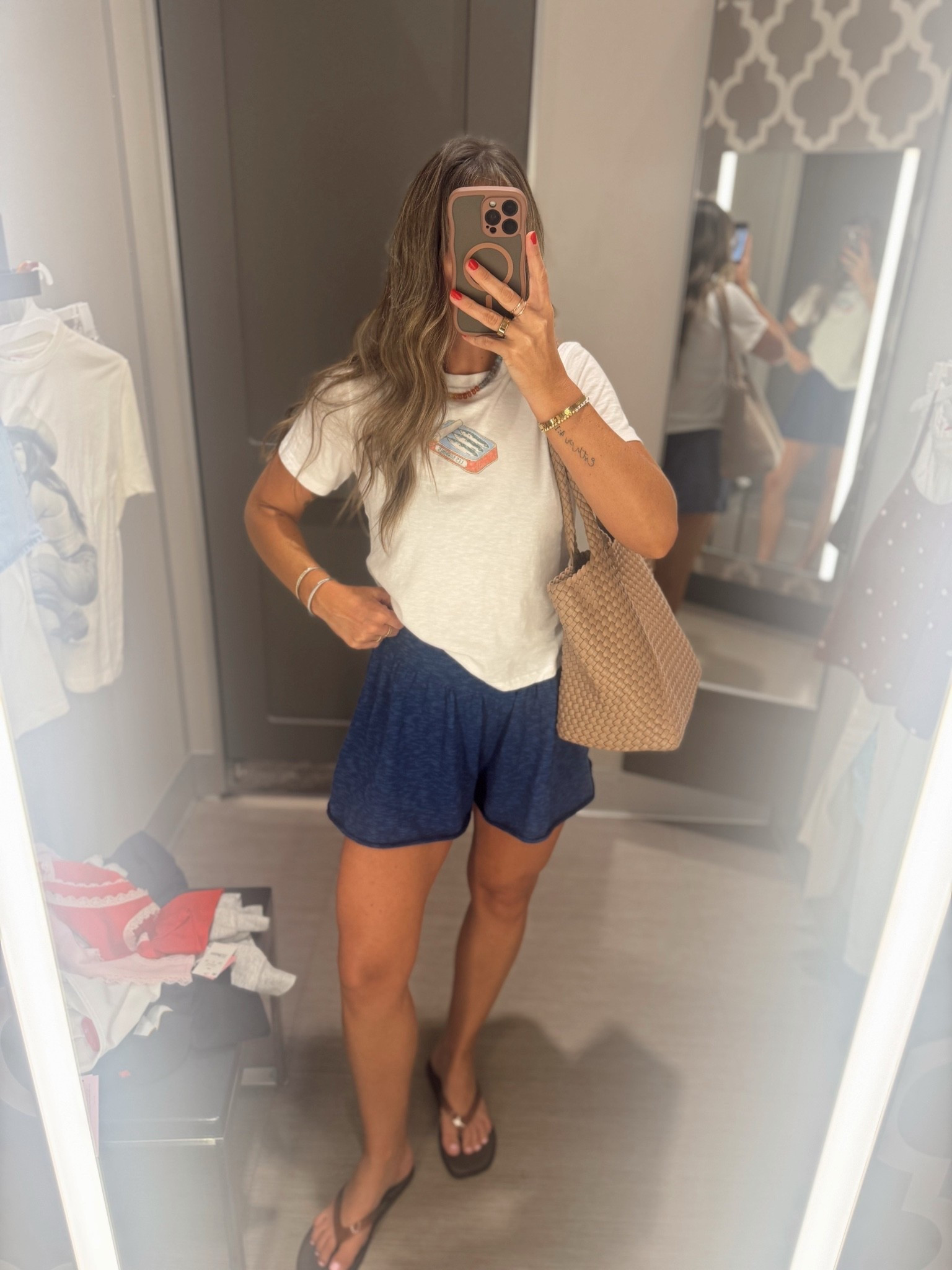 XS tee. Small shorts