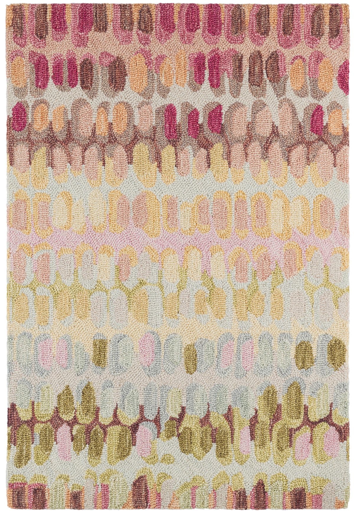 Paint Chip Pastel Micro Hooked Wool Rug | Annie Selke