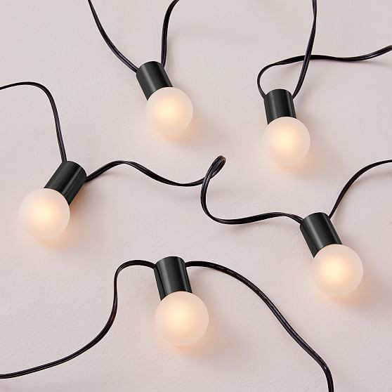 Simple String Lights, Dark Bronze | West Elm (US)
