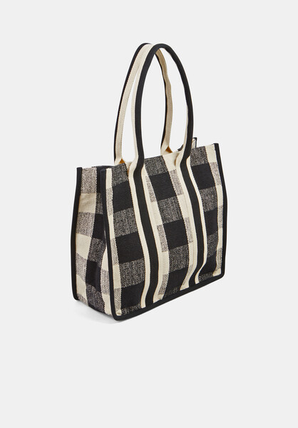 Gigi Check Textile Tote Bag | Hush UK