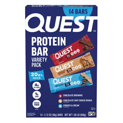 Quest Gluten Free Protein Bars Variety Pack, 14 ct. | Sam's Club