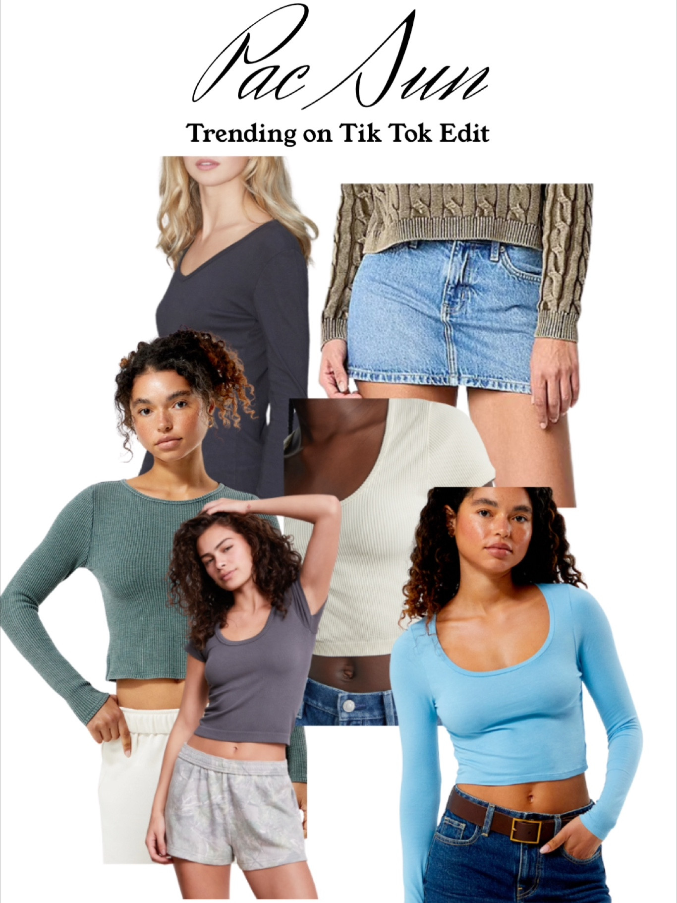 My teenage daughter loves shopping at PAC Sun so I rounded up her favorite everyday basics outfit capsule. The Jean skirt is trending on Tik Tok and is a hot popular item currently on sale. They are having a Cyber Weekend sale ending soon. 

#LTKHoliday #LTKCyberWeek #LTKGiftGuide