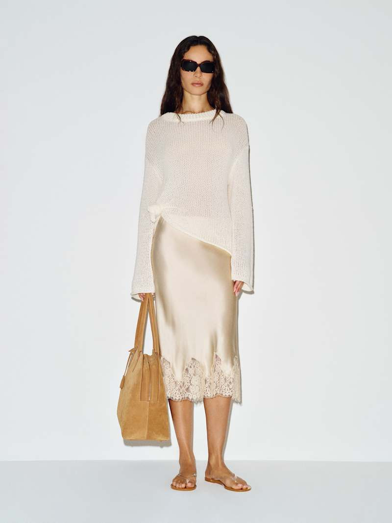 Carolina Silk Skirt | Reformation (Global)