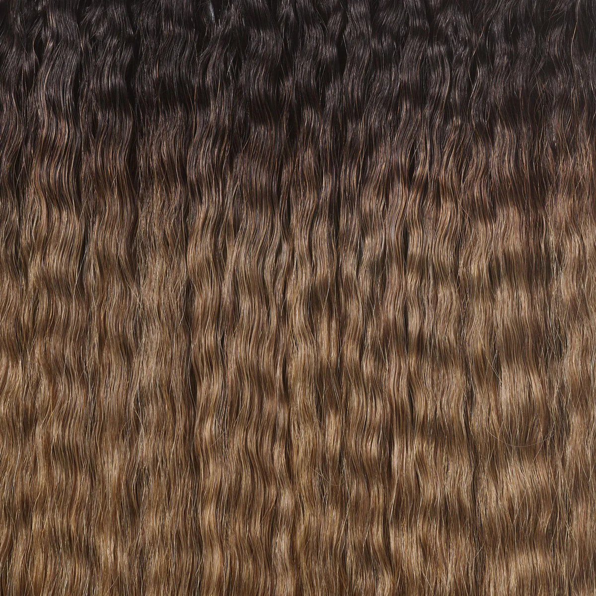 Silk Seam™ Textured Clip-In, Dark Brown/Ash Brown Blowout | Bellami Hair