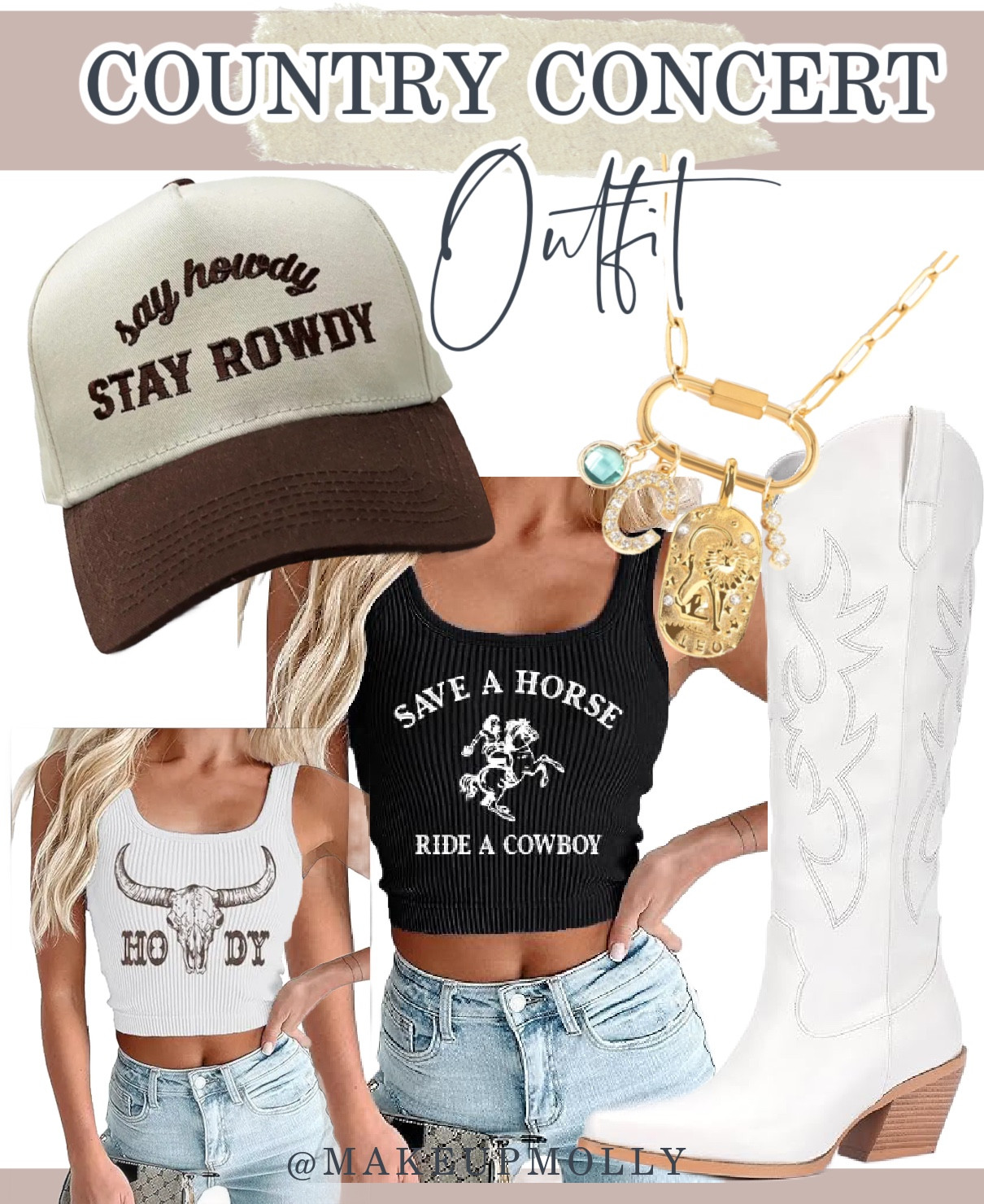 Country Concert Amazon Outfit Ideas 
•
Country concert outfit
Summer country concert 
Concert fashion 
Festival fashion 
Festival look 
Cowboy boots 
Cowboy shorts woman’s 
Sparkly bodysuit 
Country concert amazon finds 
Amazon fashion 
Cowboy boots white 
Rhinestone shorts 
Sparkly bodysuit 
Nashville outfits 

#LTKFestival #LTKFind