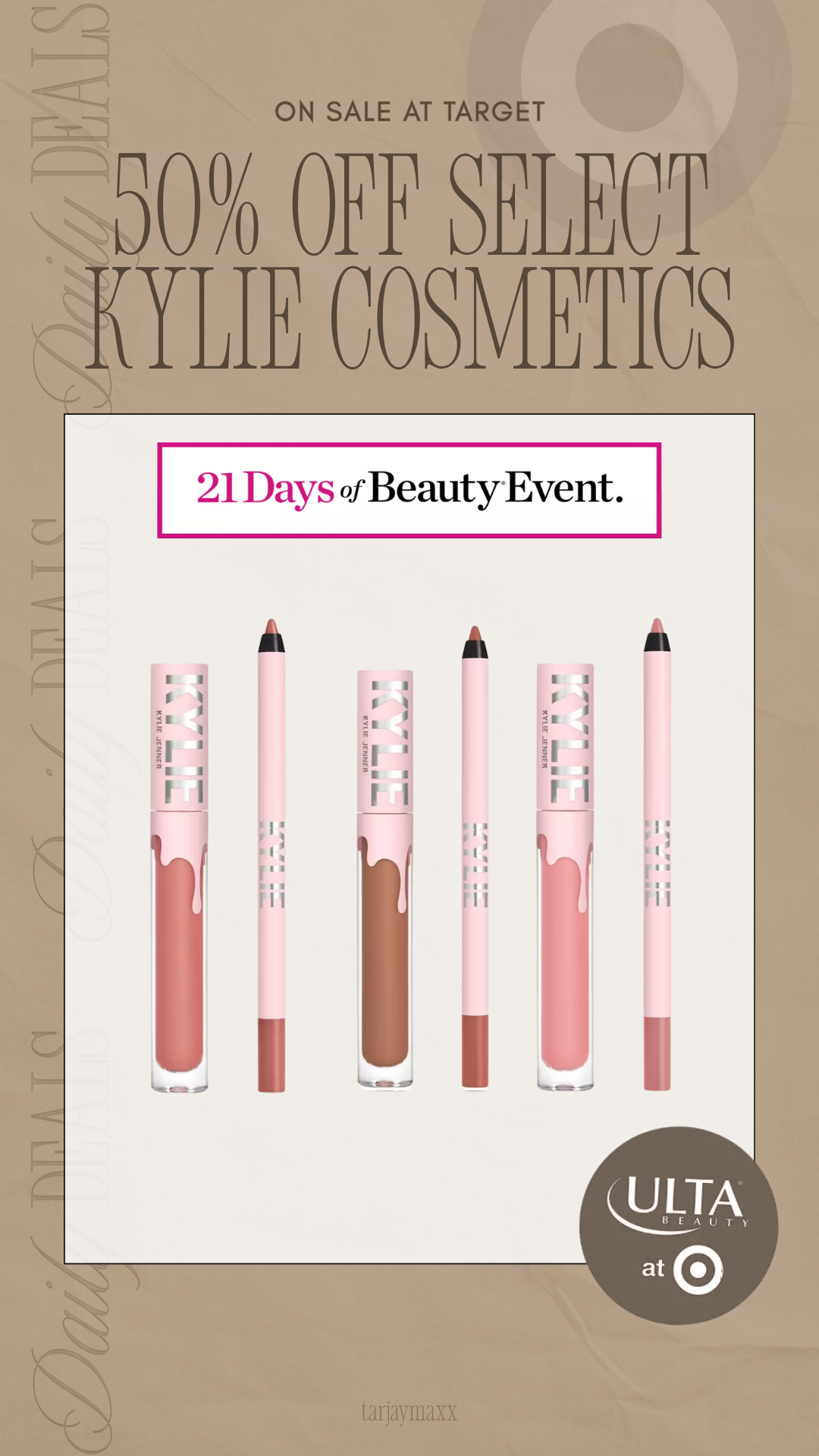 50% off select Kylie Cosmetics today at Target for the 21 Days of Beauty event 💄 If you’ve been wanting to try the lip kits or restock your favorites, today’s the day because these are half off and they usually sell out fast.
spring outfits 2026, date night outfits, easter basket stuffers, easter dress women, vacation outfits beach, st patricks day outfit women, spring dresses, work outfits, plus size fashion, spring break outfits, target beauty deal, ulta beauty at target, kylie cosmetics lip kit, kylie cosmetics sale, target beauty finds, makeup deals, lip kit shades, spring makeup, everyday makeup, beauty sale, target finds 

 #LTKselfcare #LTKBeauty