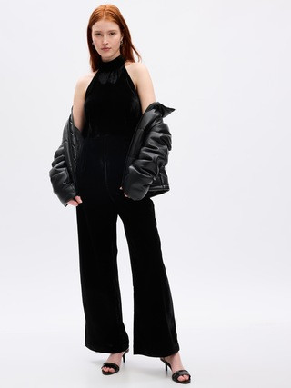Velvet Halter Jumpsuit | Gap (US)