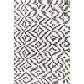 nuLOOM Agoja Contemporary Diamonds Ivory 8 ft. x 10 ft. Area Rug-MTSF01A-76096 - The Home Depot | The Home Depot