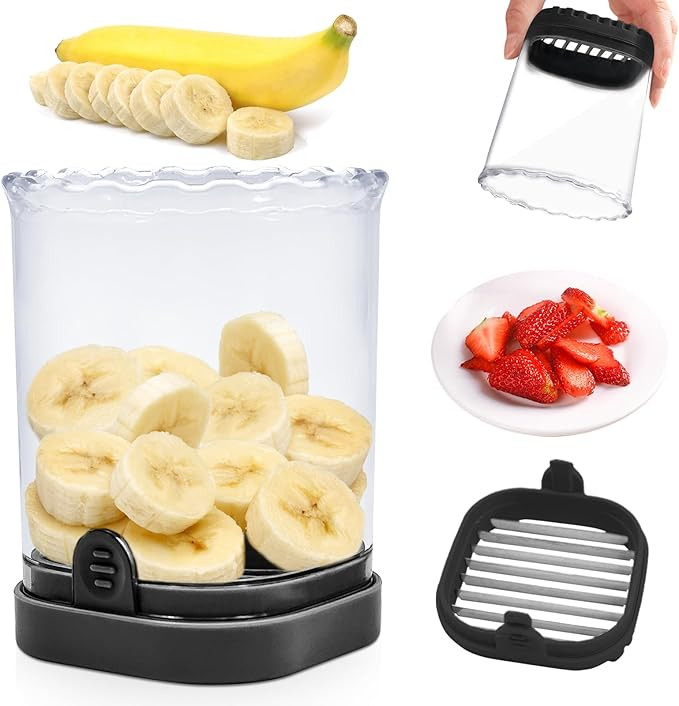 Fruit Slicer Cup: Strawberry Slicer, Strawberries Cutter Cup, Speed Cutter for Banana Grape Egg K... | Amazon (US)