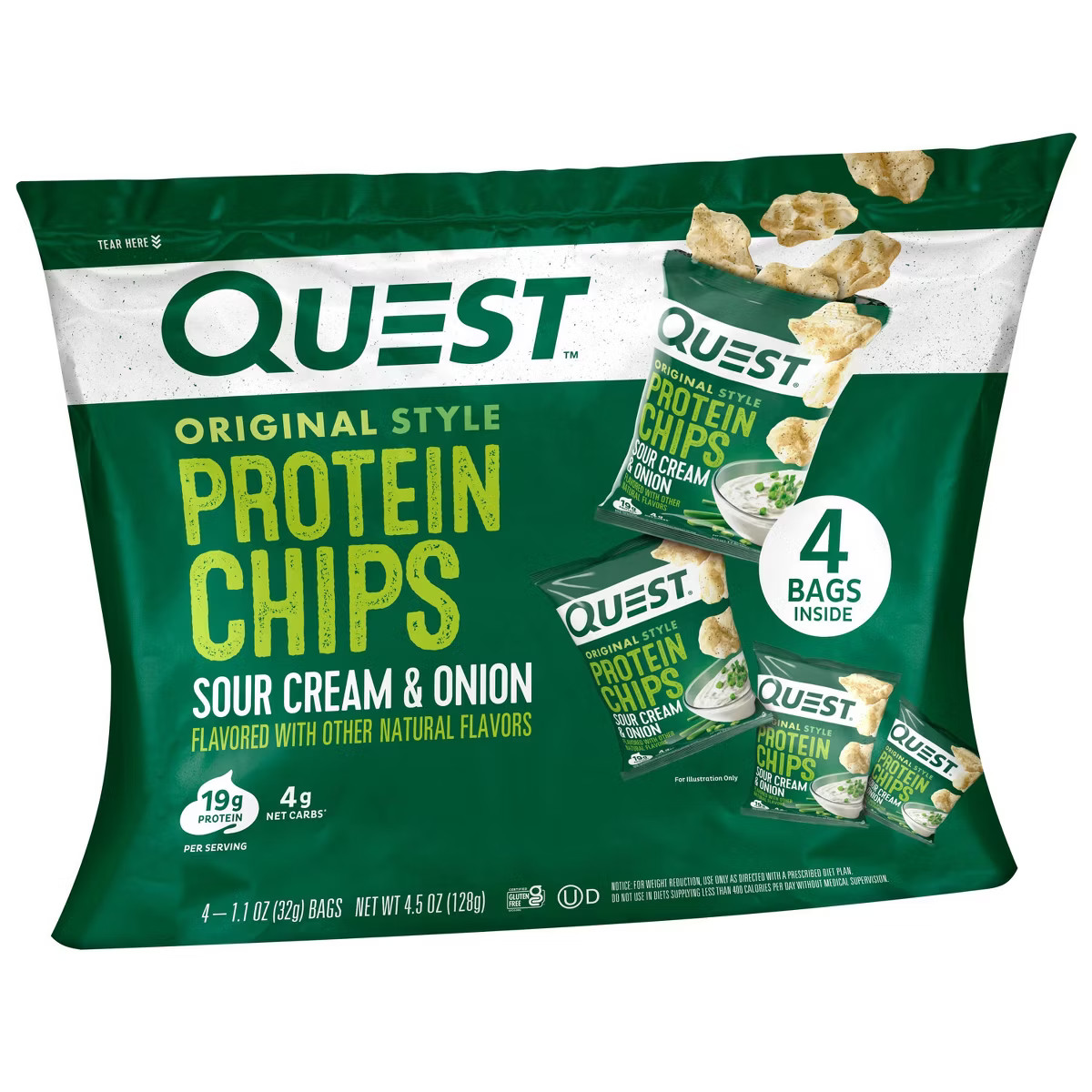 Quest Nutrition Protein Chips - Sour Cream & Onion | Target