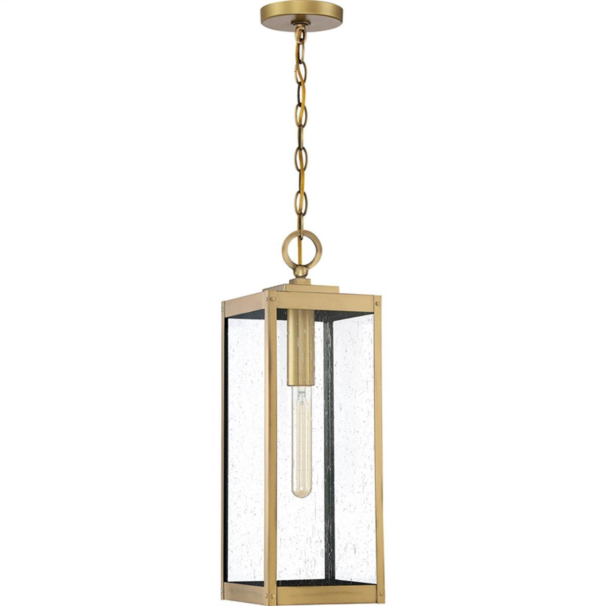 Maddox Seeded Outdoor Hanging Lantern | Shades of Light
