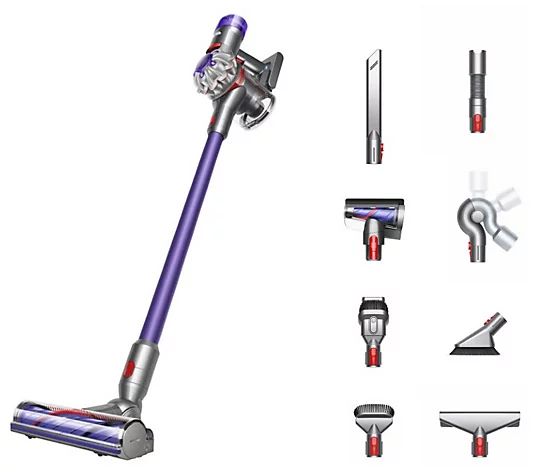 Dyson V8 Extra De-tangle Cordfree Vacuum with 8 Tools - QVC.com | QVC