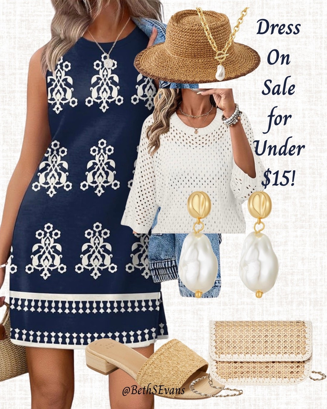 Nothing is classier than a navy and white outfit with pearls. It is Nantucket beach party perfection! Wear this all summer and look like you deserve to summer in the Hamptons!

#LTKTravel #LTKWorkwear #LTKSaleAlert