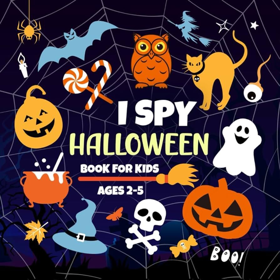 Halloween Party Favors: I Spy Halloween Book For Kids Ages 2-5: A Fun Activity Book with Spooky G... | Amazon (US)