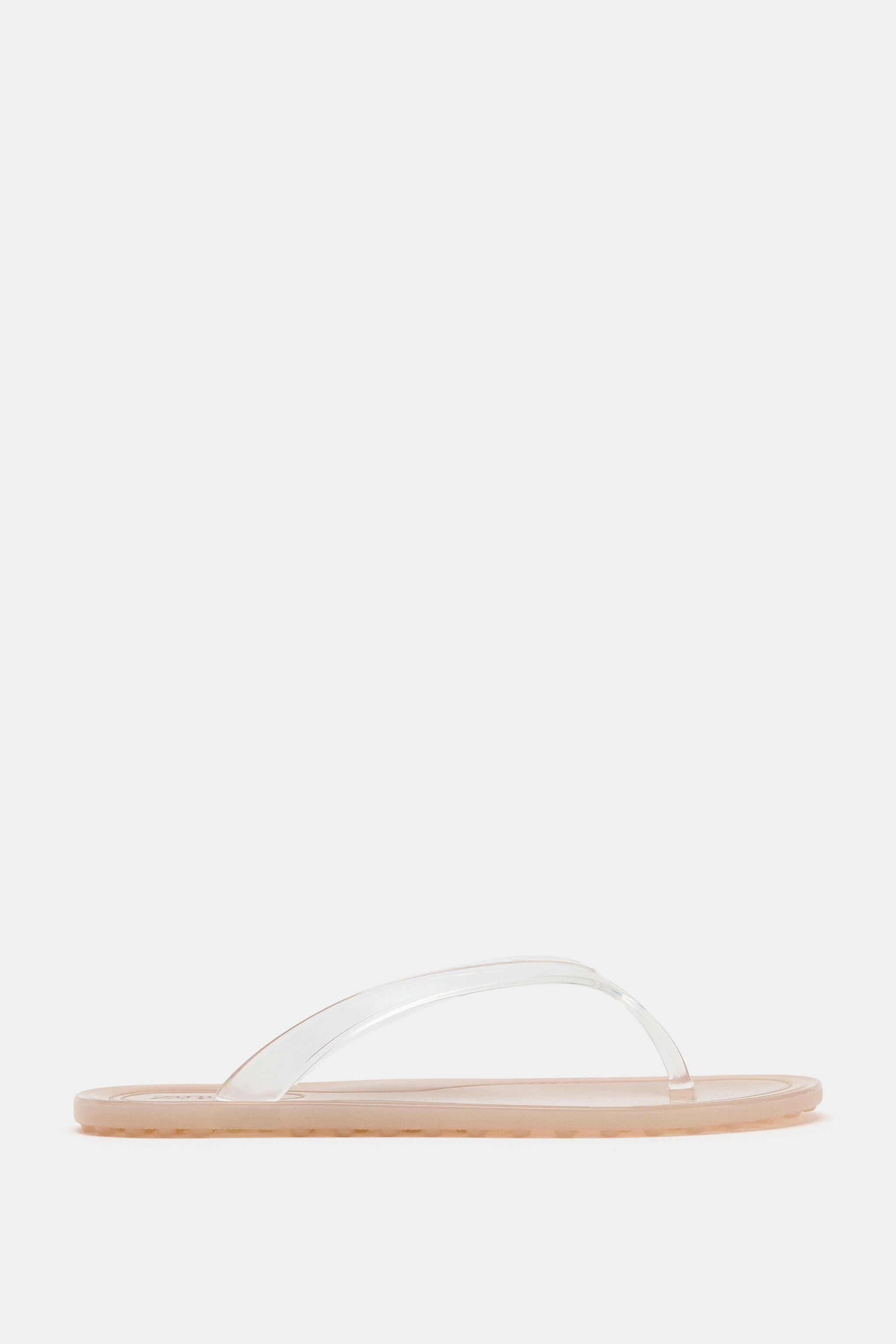 VINYL SLIDE SANDALS | Zara US