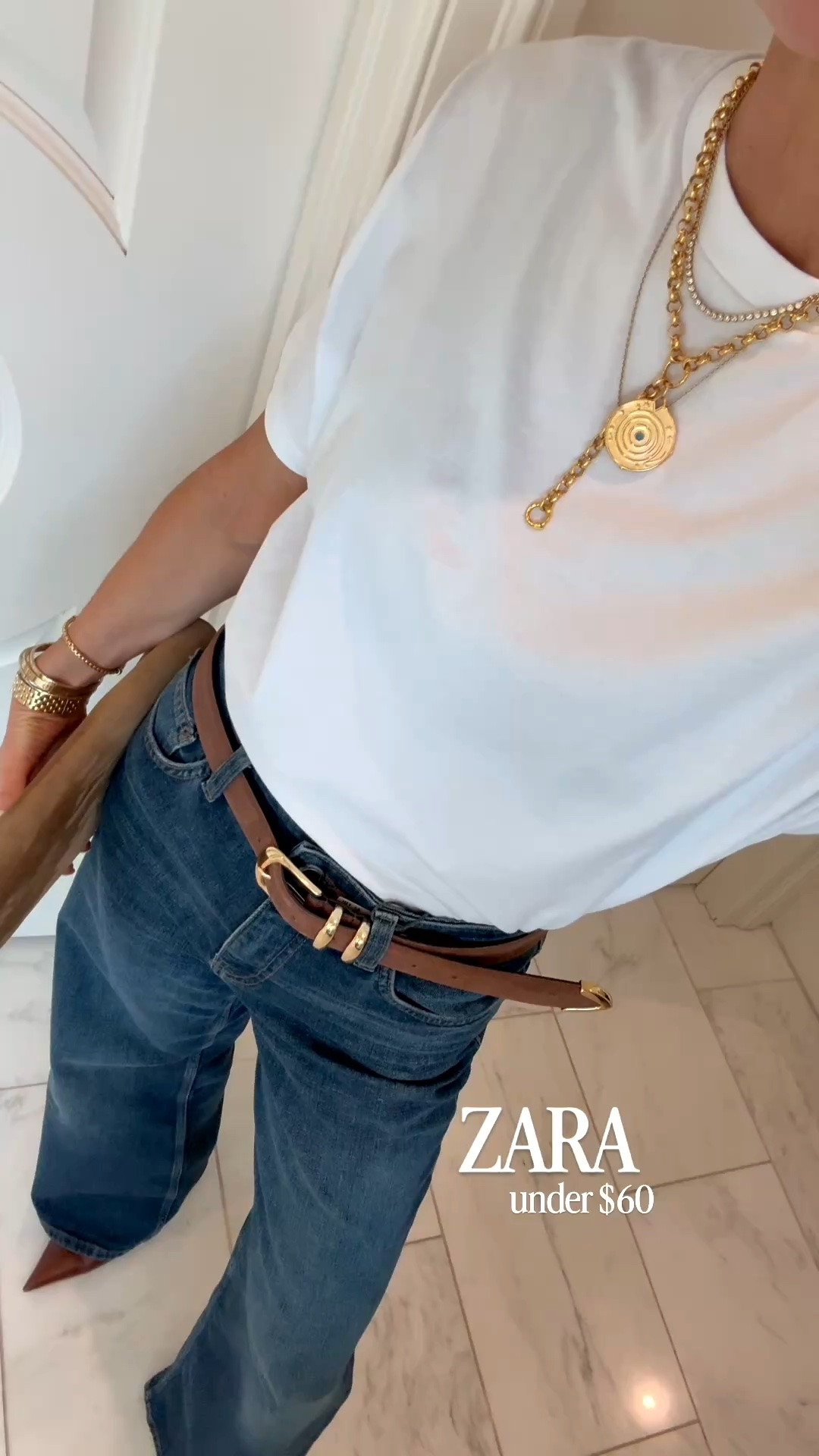 I can’t stop wearing these jeans. So flattering and under $60!! I’m 5’7 wearing size 2 in the shade light blue, runs tts.