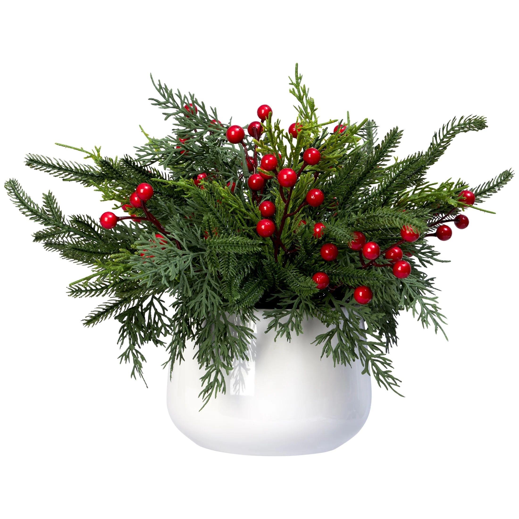 Large Red Berry Arrangement, 12In, by Holiday Time - Walmart.com | Walmart (US)