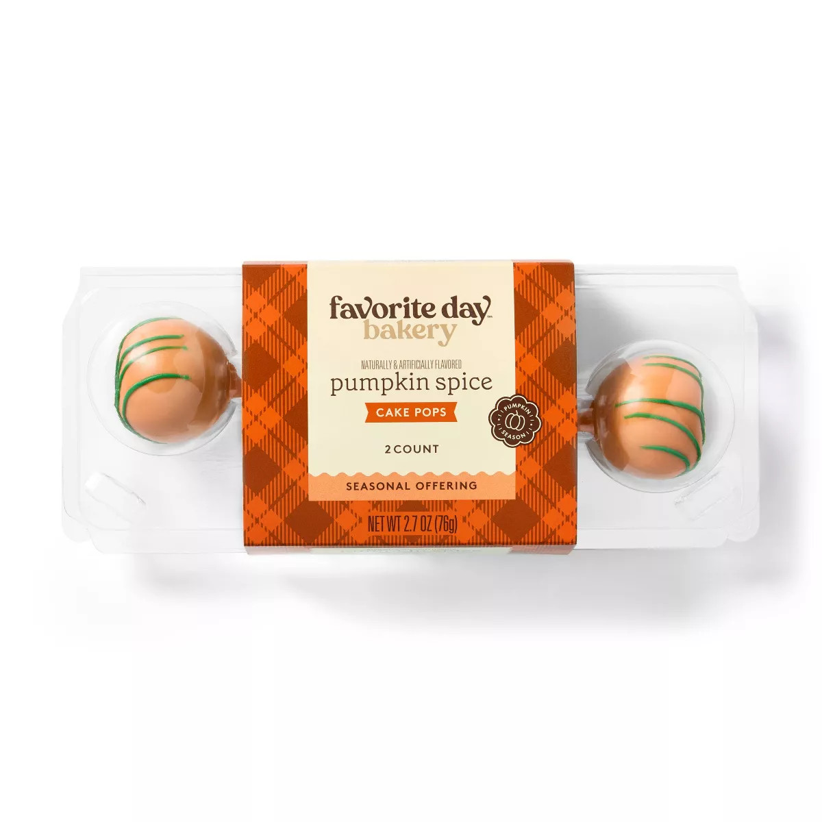 Pumpkin Spice Cake Pops - 2.7oz/2ct - Favorite Day™ | Target