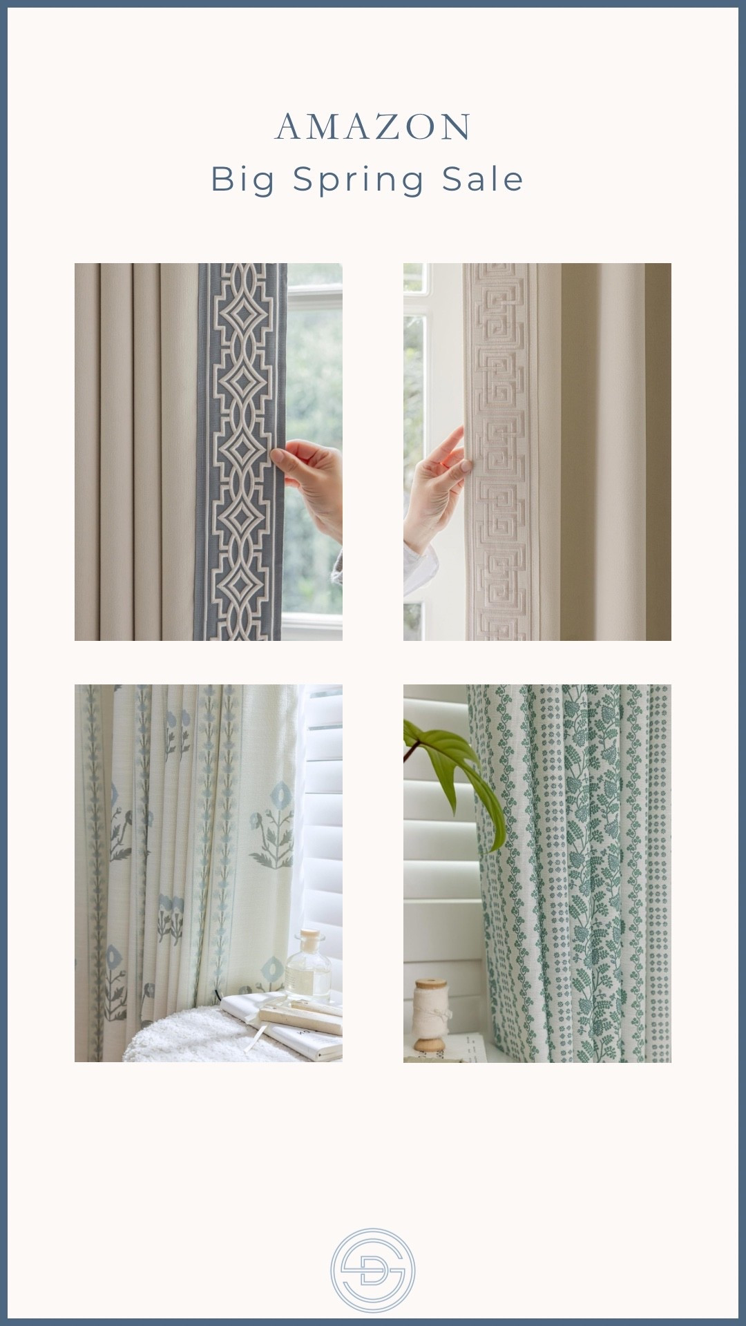 These gorgeous curtains with trim and patterned curtains are on sale during Amazon’s Big Spring Sale! 

Affordable curtains | Grandmillennial curtains | preppy curtains | amazon curtains | block print curtains

@amazon #ad #founditonamazon  

#LTKHome #LTKSaleAlert