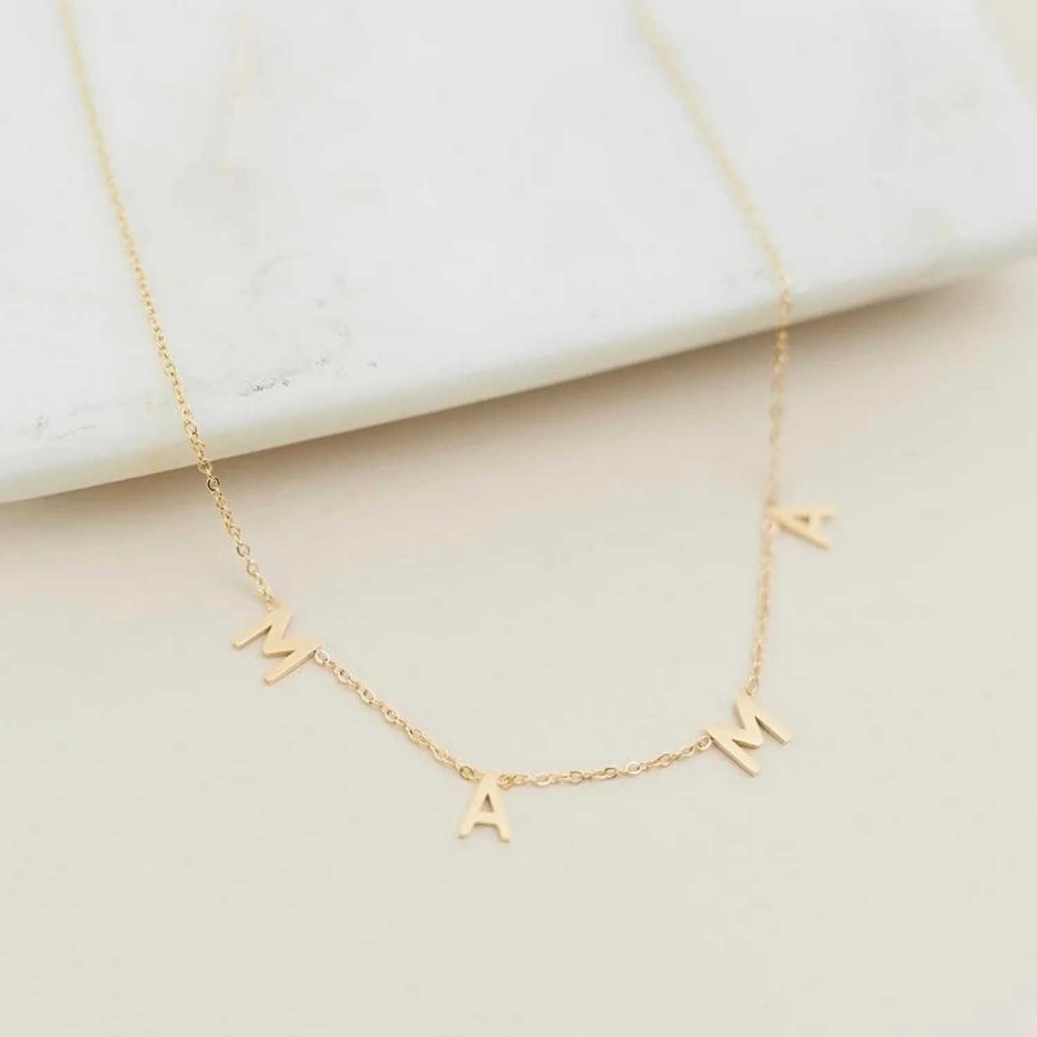 MAMA Necklace, Gold | SpearmintLOVE
