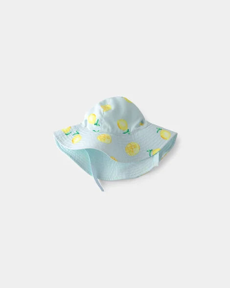 Baby Girl Reversible Lemon Swim Hat - Blue | Carter's | Carter's Inc